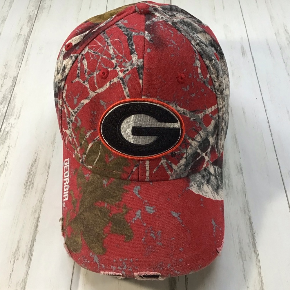 UGA Red Camouflage Baseball Hat
